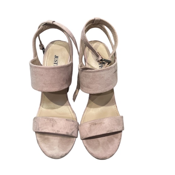 Justfab Pink Perenna Heeled Sandals Size 7 - Picture 5 of 6